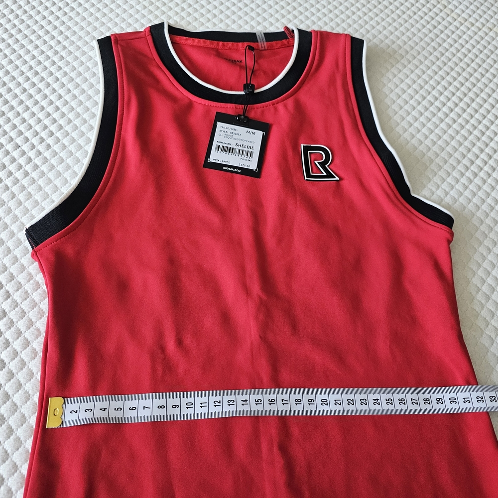 Red Sleeveless Top with Logo